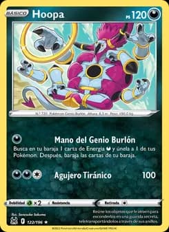 Hoopa card in Spanish
