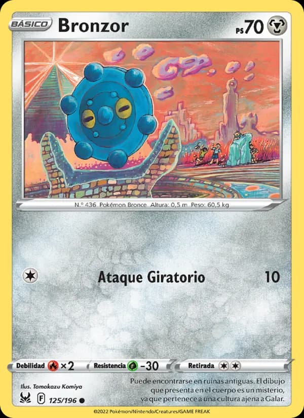 Bronzor card in Spanish