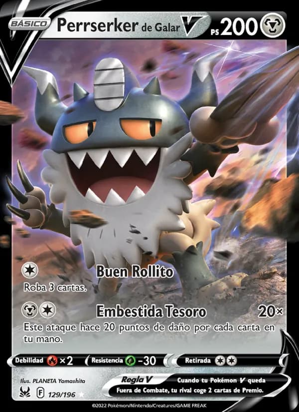 Perrserker de Galar V card in Spanish