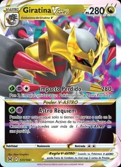 Giratina V-ASTRO card in Spanish