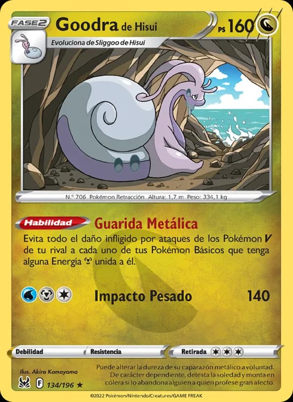 Goodra de Hisui card in Spanish