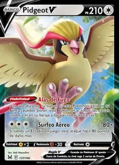 Pidgeot V card in Spanish