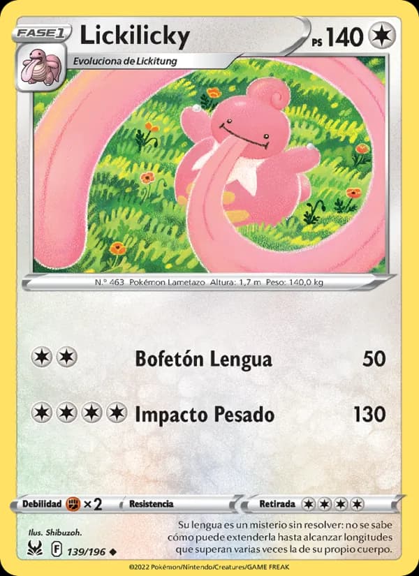 Lickilicky card in Spanish