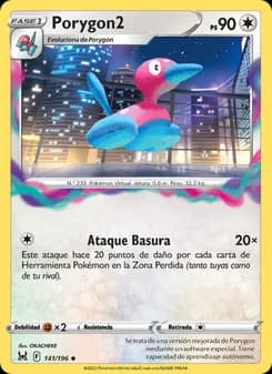 Porygon2 card in Spanish