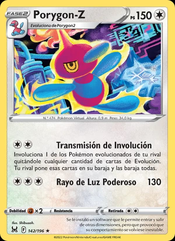 Porygon-Z card in Spanish