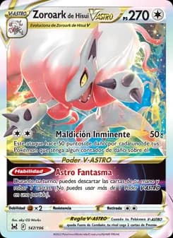Zoroark de Hisui V-ASTRO card in Spanish
