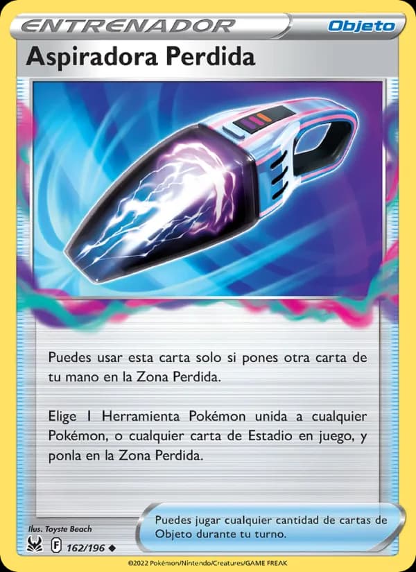 Aspiradora Perdida card in Spanish