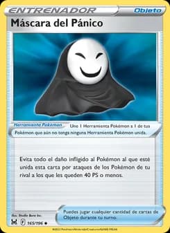 Máscara del Pánico card in Spanish