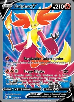 Delphox V card in Spanish