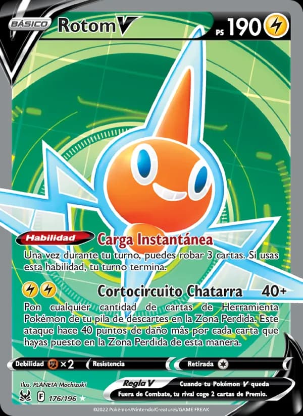 Rotom V card in Spanish
