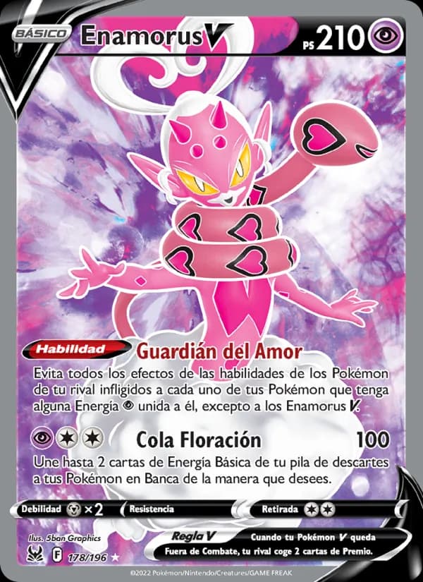 Enamorus V card in Spanish