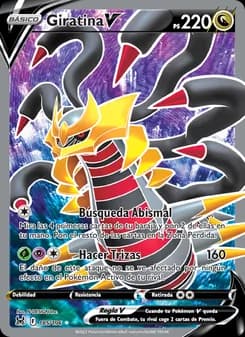 Giratina V card in Spanish