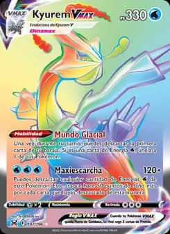 Kyurem VMAX card in Spanish