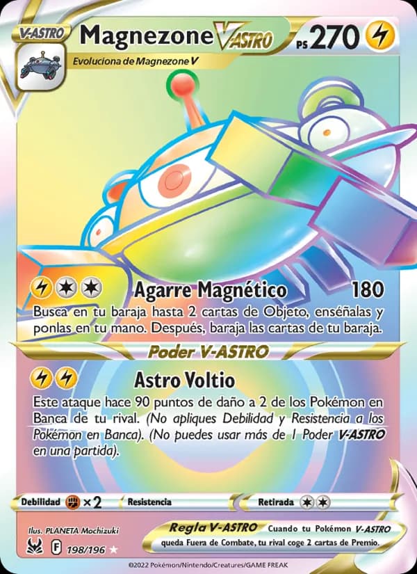 Magnezone V-ASTRO card in Spanish