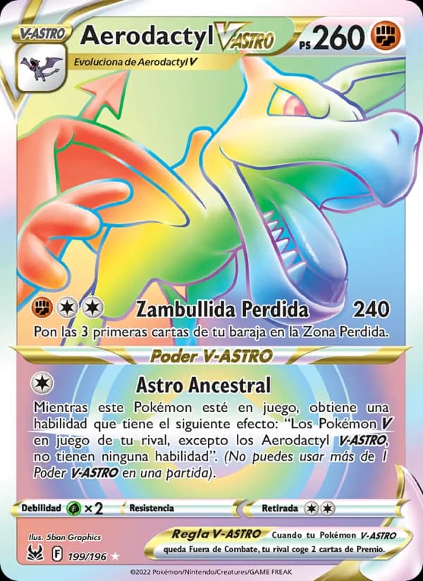 Aerodactyl V-ASTRO card in Spanish