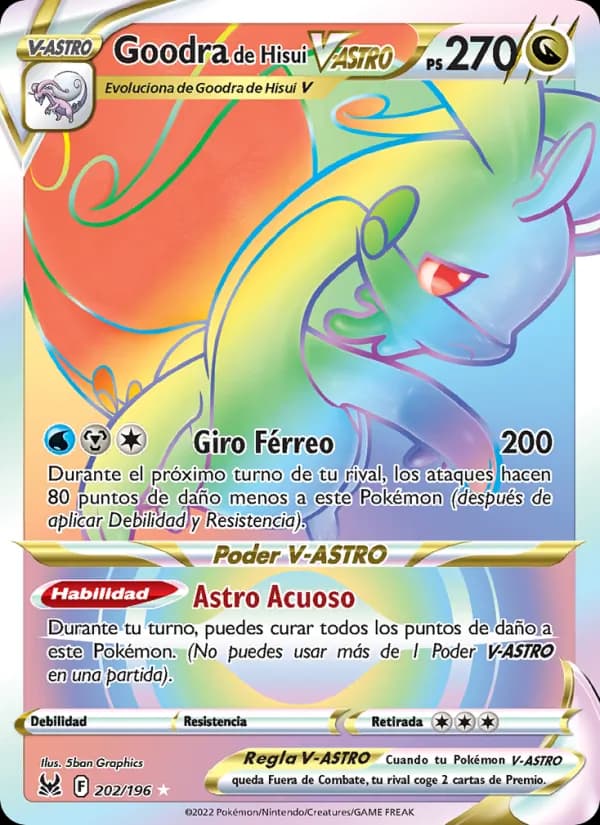 Goodra de Hisui V-ASTRO card in Spanish