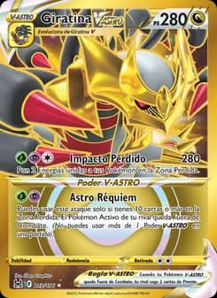 Giratina V-ASTRO card in Spanish