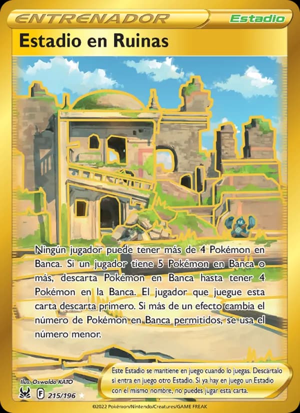 Estadio en Ruinas card in Spanish
