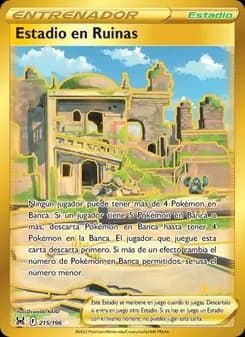 Estadio en Ruinas card in Spanish