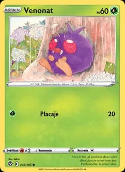 Venonat card in Spanish