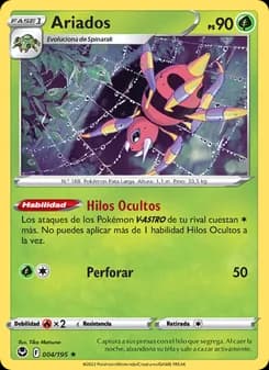 Ariados card in Spanish