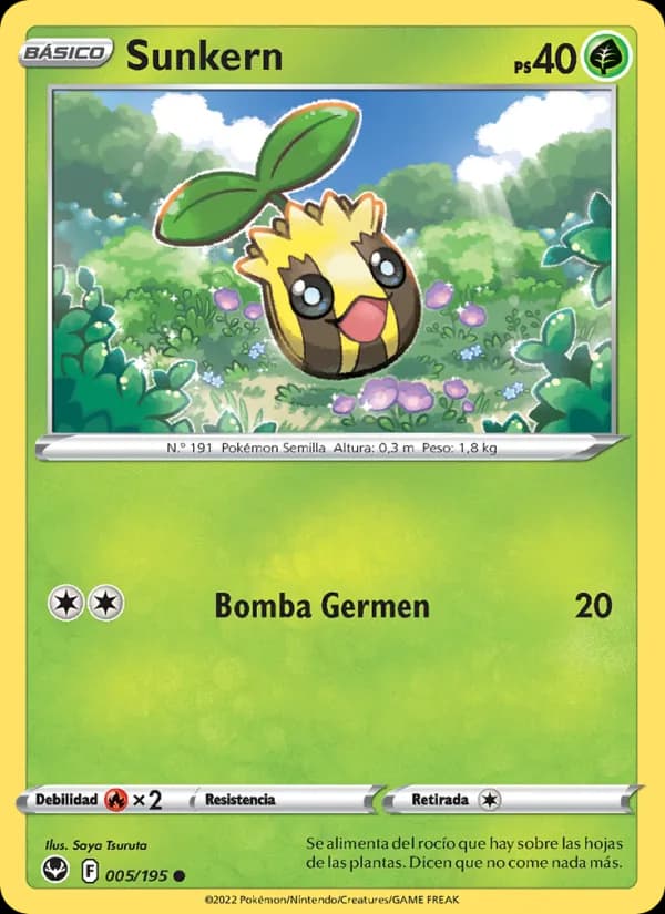 Sunkern card in Spanish