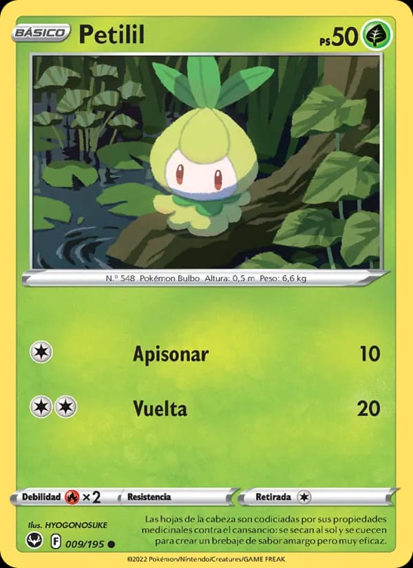 Petilil card in Spanish