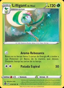 Lilligant de Hisui card in Spanish