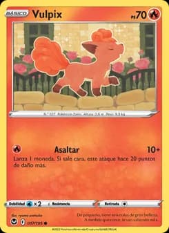 Vulpix card in Spanish