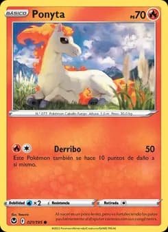 Ponyta card in Spanish