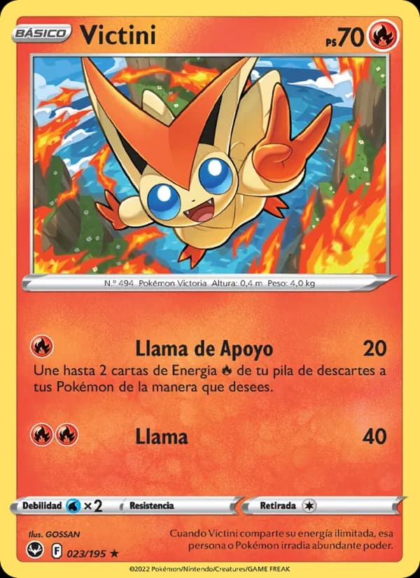 Victini card in Spanish