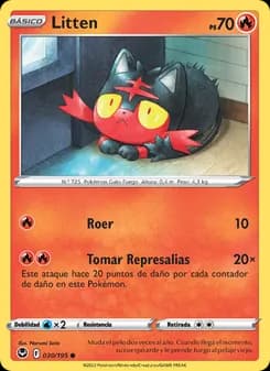 Litten card in Spanish