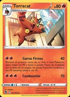 Torracat card in Spanish