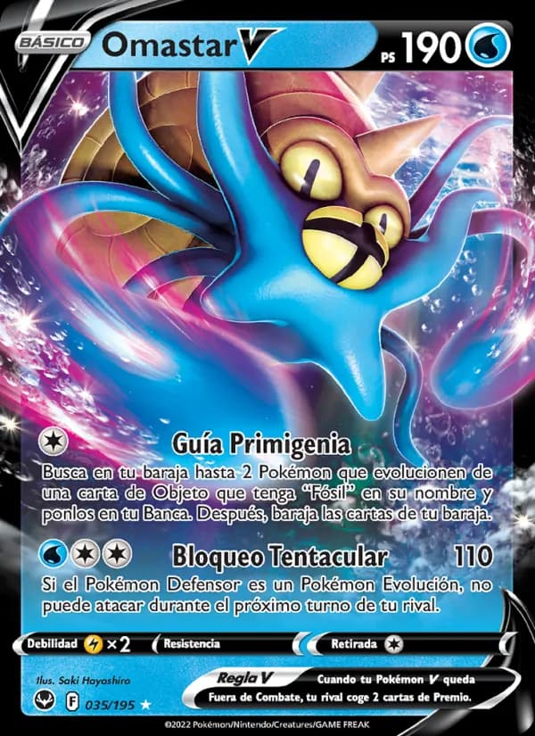 Omastar V card in Spanish