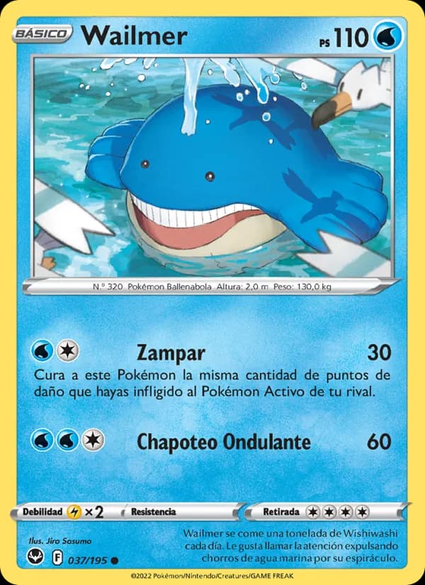 Wailmer card in Spanish