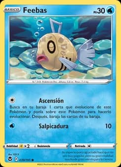 Feebas card in Spanish