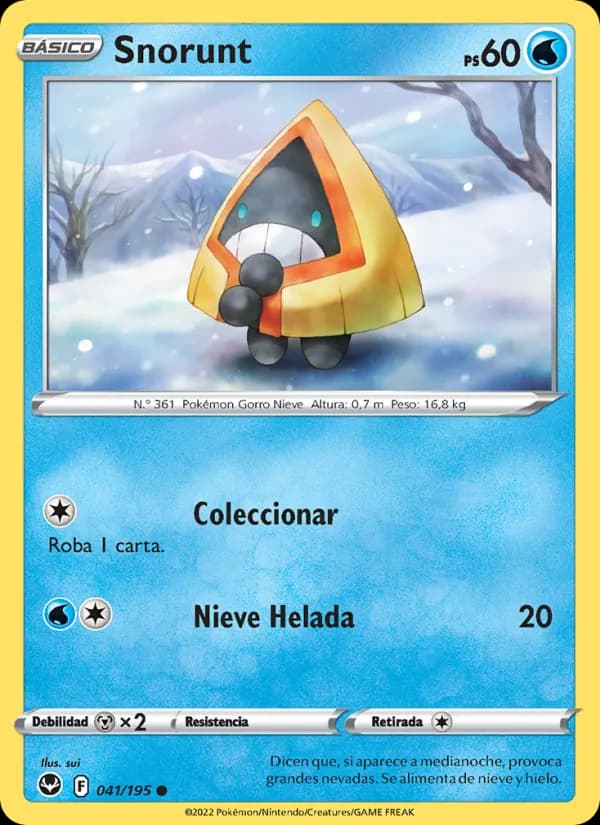 Snorunt card in Spanish