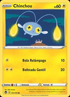 Chinchou card in Spanish