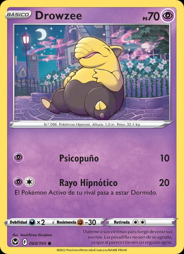 Drowzee card in Spanish