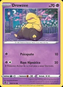 Drowzee card in Spanish