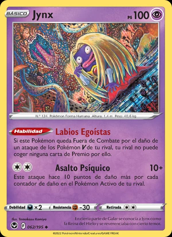 Jynx card in Spanish