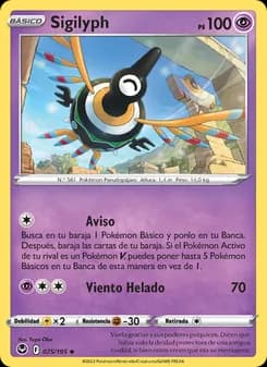 Sigilyph card in Spanish