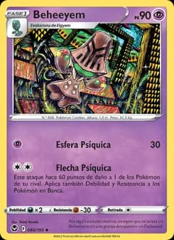 Beheeyem card in Spanish
