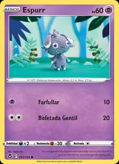 Espurr card in Spanish