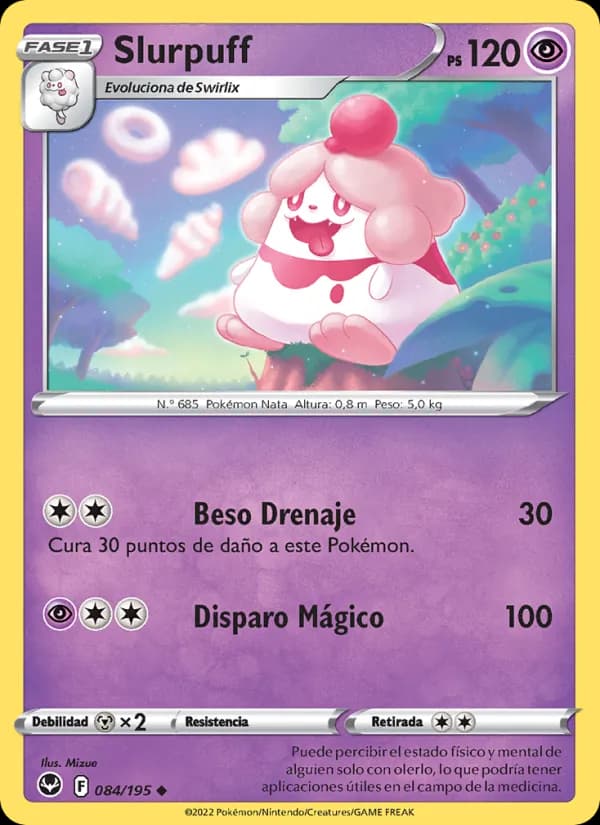 Slurpuff card in Spanish
