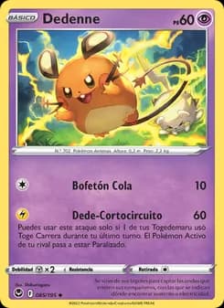 Dedenne card in Spanish