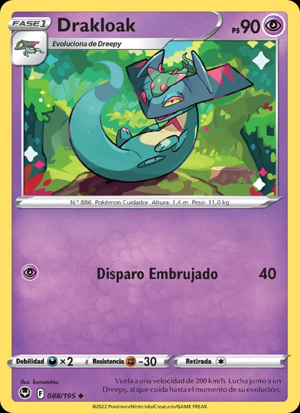 Drakloak card in Spanish