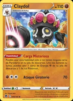 Claydol card in Spanish