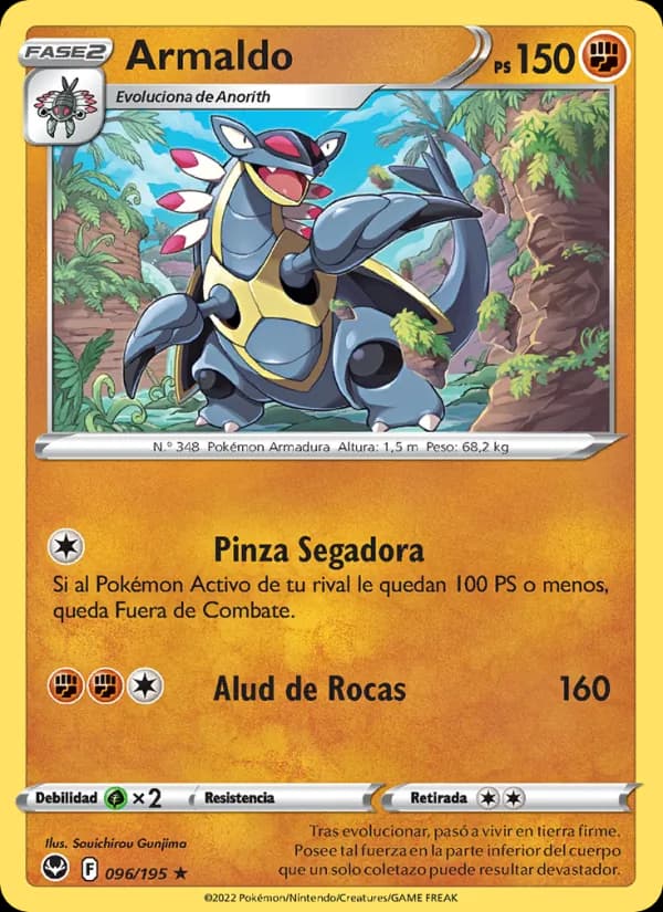 Armaldo card in Spanish