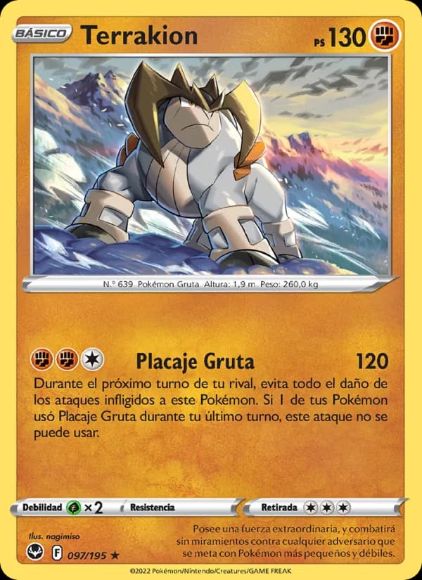 Terrakion card in Spanish
